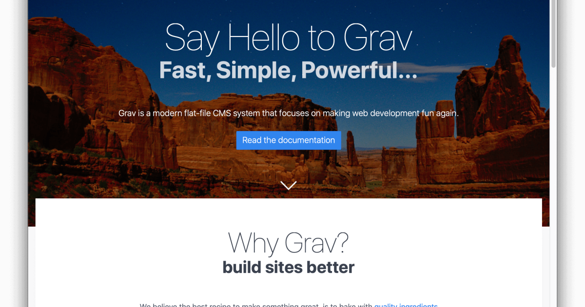Páginas en Grav